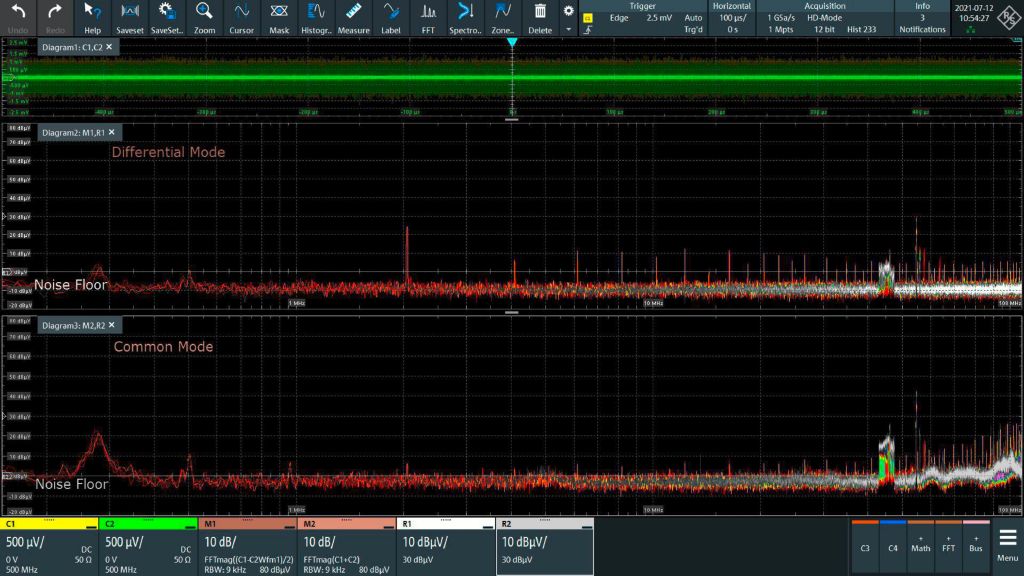 measured conducted emi.