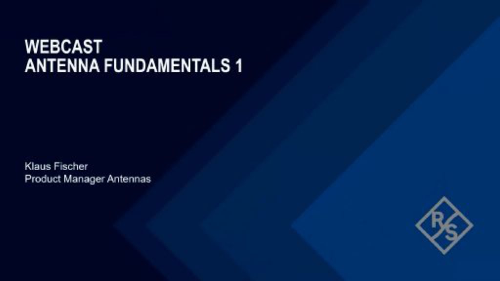 webcast: antenna fundamentals 1