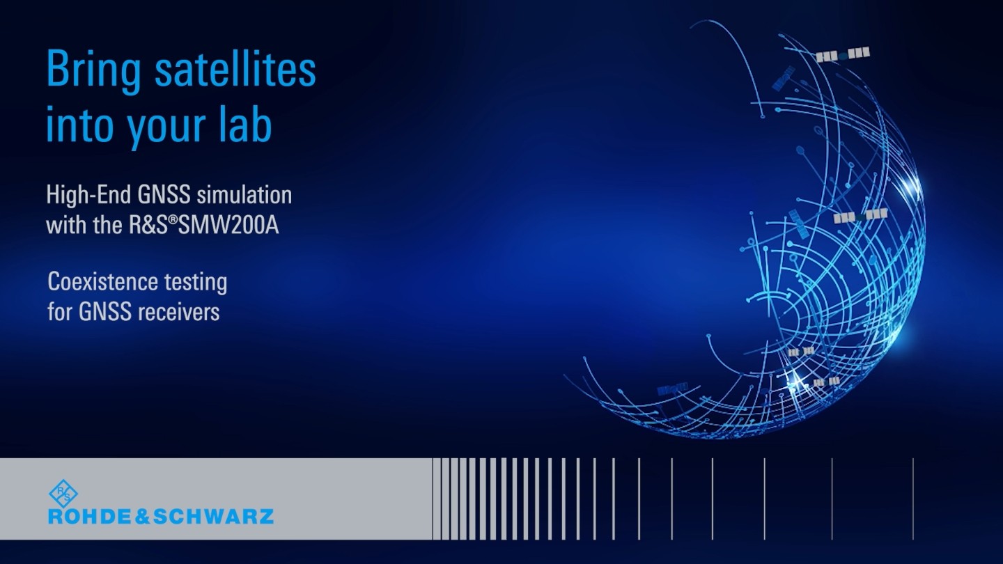 high-end gnss simulation with the r&s®smw200a